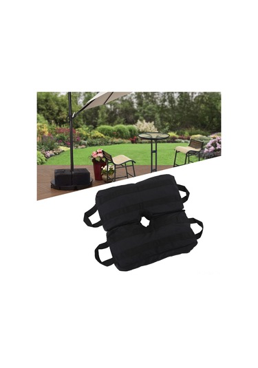 Wezone Dış Mekan Şemsiyesi Sabitleyici Sandık, 900d Oxford Kumaş, Bölünebilir Tasarım, Yağmur Ve Hava Dayanıklı, 45x45cm Kare Desenli Ağırlık Torbası