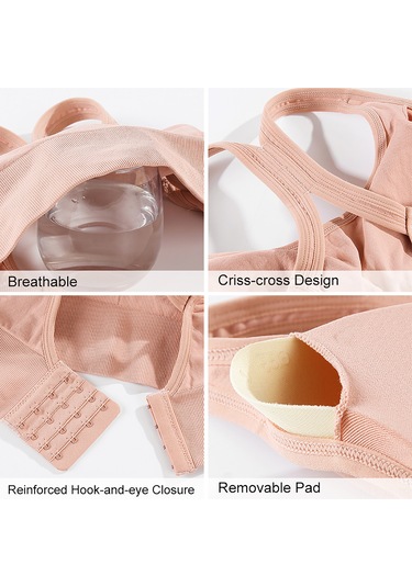 Jeemson Kadınlar İçin Nefes Alabilen Spor Sütyeni - Şok Emici, Ayarlanabilir, Çıkarılabilir Pedli, Yoga Ve Koşu İçin Sarı