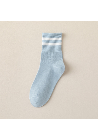 Gajeena Kadınlar İçin Yüksek Kaliteli Pamuklu Orta Boy Çorap, Isı Sağlar, Rahat Ve Dayanıklı, Mavi-beyaz Çubuklu, Günlük Kullanıma Uygun Açık Mavi Beyaz Şeritli Gajeena Kadınlar İçin Yüksek Kaliteli Pamuklu Orta Boy Çorap, Isı Sağlar, Rahat Ve Dayanıklı, Mavi-beyaz Çubuklu, Günlük Kullanıma Uygun Açık Mavi Beyaz Şeritli