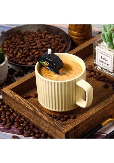 Tekne Motoru Kahve Karıştırıcısı, Kahve Yapmak İçin İyice Karıştırın Siyah