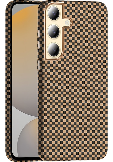 Mobilefix Galaxy Uyumlu S24 Kılıf M-safe Şarj Özellikli Karbon Fiber Görünümlü Gros Kapak - D Desert Titanyum