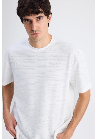 Twn Relaxed Fit Ekru Düz T-shirt 6ec144701626m Çok Renkli