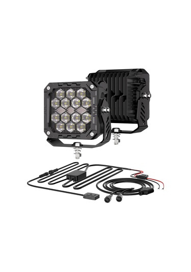 Off Road 4 İnç Led Sis Farı Kaput Üstü Led Ve Tampon Gündüz Led Drl Projektör Lambası Seti