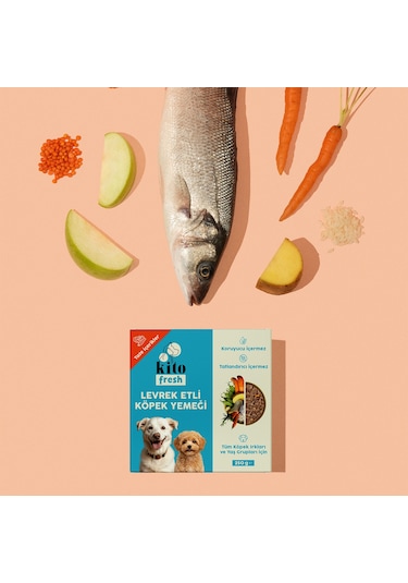 Kito Fresh Levrek Etli Taze Yetişkin Köpek Yemeği 250 G
