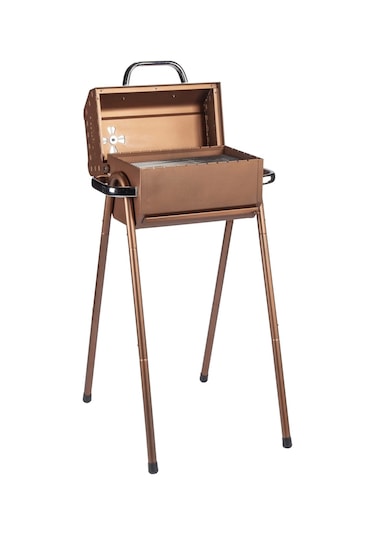 Igrıll Barbekü Cube 402 Mm Kömürlü Mangal Kahverengi