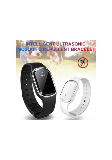 Kangvka Pembe Ultrasonik Sivrisinek Kovucu Bileklik Saatli Usb Şarjlı Doğal Yağlı Tabanlı Yenilikçi M2 2. Nesil