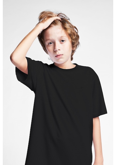 Lescon Çocuk Kısa Kollu T-Shirt 24S-3298-24B Siyah