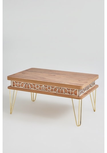 Melek Model Akıllı Sehpa Metal Ayaklı Lüx Model Sehpa