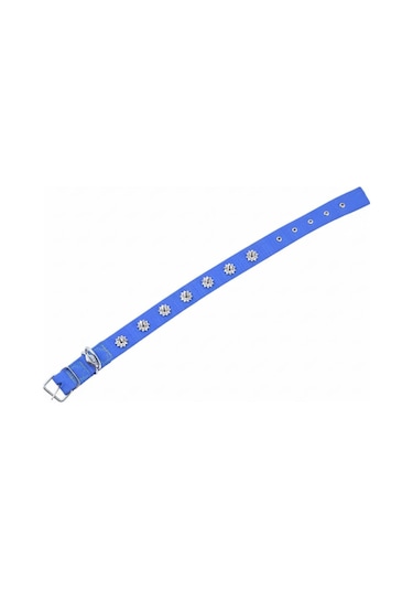 Savex Pet Dokuma Çivili Köpek Boyun Tasması - 4 x 70 Cm - Mavi