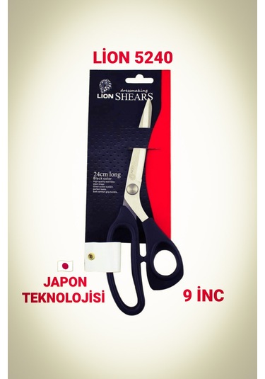 Lion Plastik Saplı Terzi Konfeksiyon Deri Kesme Makası 5240 - 2