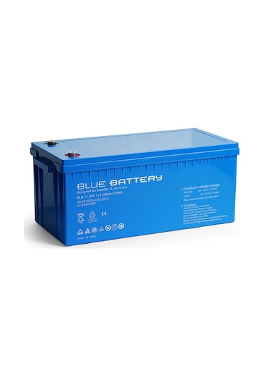 Blue Battery 12 Volt 200 Amper Jel Akü Derin Döngü Blg12-200 Deep Cycle