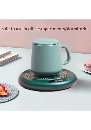 Willowhaven Pembe 1 Adet Usb Kahve Isıtıcı 3 Sıcaklık 8 Saat Otomatik Kapama Seyahat Bardağı Uyumlu