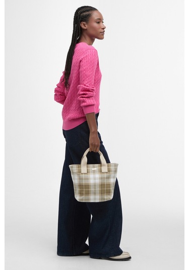 Barbour Maisy Tartan Omuz Çantası Be32 Safari Tartan Bej