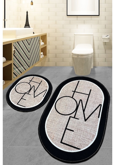 Chilai Home Mohe 2'li Set Banyo Halısı Djt Renkli