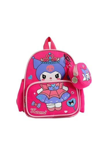 Sevimli Çizgi Çocuk Okul Çantası 2ks1ws Çok Renkli