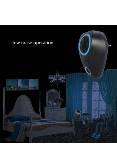 Snowflake Ultrasonik Sivrisinek Kurtlayıcı Fare Kovucu, Spesifikasyon: Ab Fişi Siyah , Boyut:ab Fişi