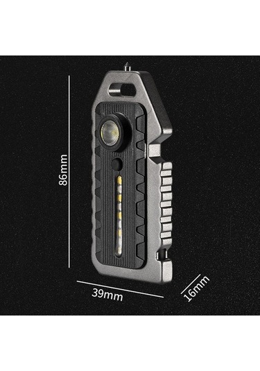 Novahub E-smarter W5136 Mini Anahtarlık Fener, Hafif Taşınabilir El Işığı Kararma Çok Renkli