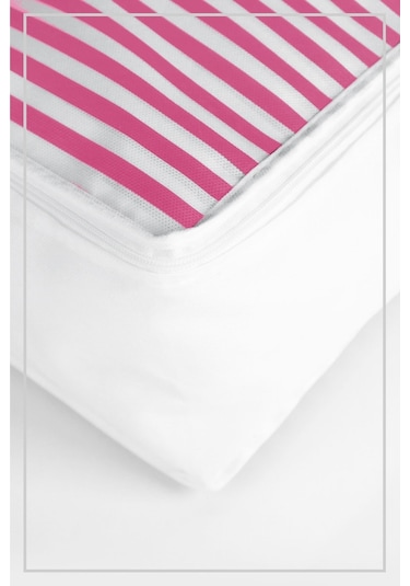 Vedsey 5'lü Set & 50x25x20 Cm Baza Altı Pembe Hurç & Dolap İçi - Organizer Düzenleyici Hurç Beyaz