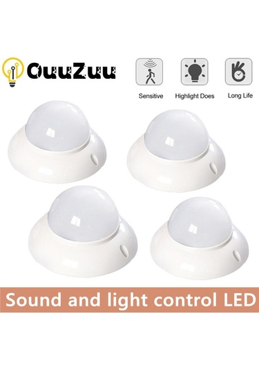 Led Sensörlü Işık 3w 5w 7w Ses Ve Işık Kontrolü Yuvarlak Işık Otomatik Anahtar Led Gece Lambası Sensörü Tavan Lambası 5w Diğer