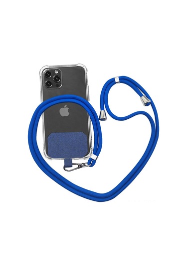 Hfambition Ev Kullanıma Uygun Yüksek Kaliteli Dayanıklı Kolye Askılı Telefon Tutucu - Koyu Gri Sabit Kumaş + Koyu Gri Yumuşak İp Telefon Kılıfı Yok Çok Renkli