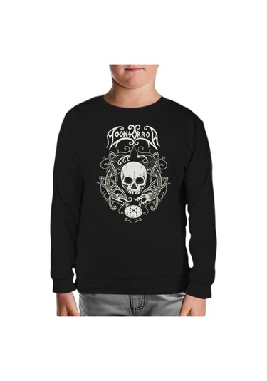 Moonsorrow - Varjoina Siyah Çocuk Sweatshirt Siyah