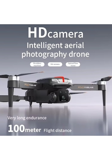 C13s Drone 4k Üçlü Kamera Engel Kaçınma 360 Akrobasi Fırçasız Motor Optik Akış Katlanabilir Drone
