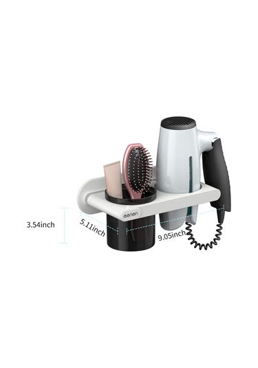 Mengni-menen Saç Kurutma Makinesi Tutucu Duvara Monte Saç Beyaz Diğer