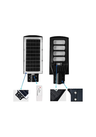 N&D Lighting 200 W Solar Güneş Enerjili Bahçe Ve Sokak Lambası