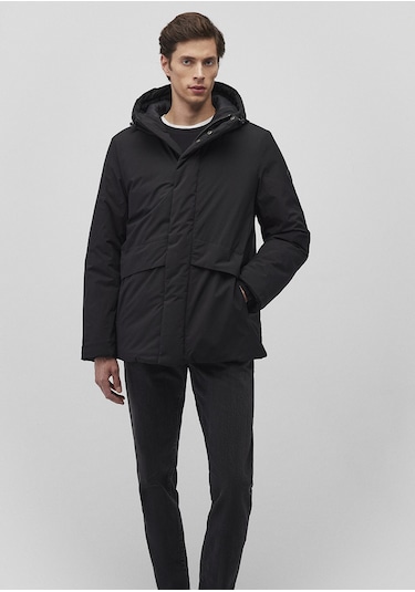 Mavi - Kapüşonlu Siyah Parka 0110443-900 Siyah