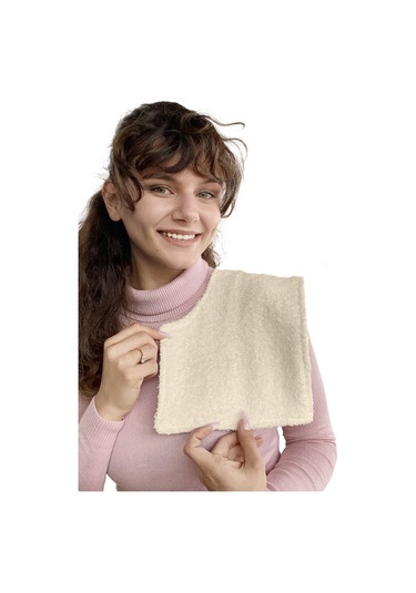 Müslin-havlu 2'li Çift Yönlü Omuz Bezi Gaz Çıkarma Bezi K-bej Bej - Kiremit