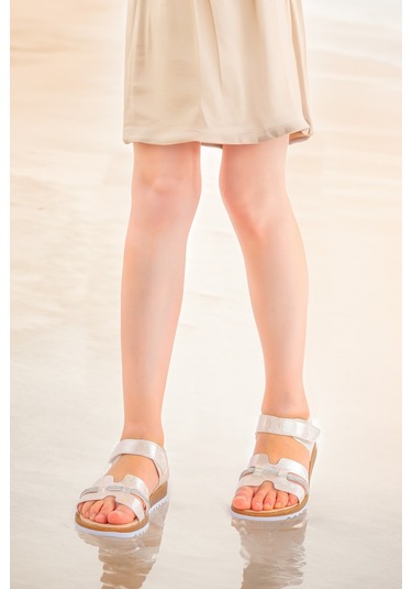 Kiko Kids Kız Çocuk Sandalet Arz 2345 Sedef