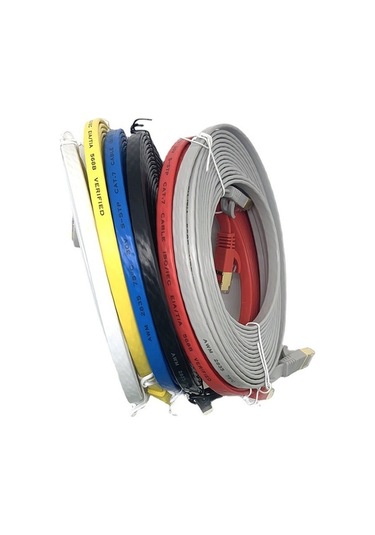 Ebitda Yüksek Dayanıklı Cat7 Saf Bakır Ağ Kablosu - 2m/30m Siyah Ev/ofis Kullanımı İçin