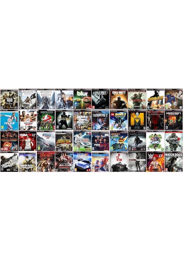 Sony Playstation 3 Slim 500 + 2 Oyun Kolu + 40 Oyun