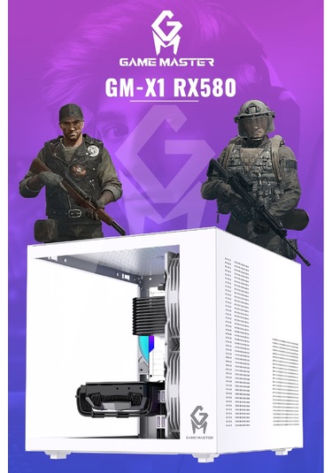 Game Master GM-X1 R5-5600 16 GB 512 GB M.2 SSD 8 GB RX580 Free Dos Masaüstü Oyuncu Bilgisayarı