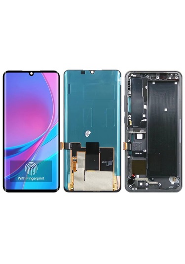 Xiaomi Mi Note 10 Lcd Ekran Dokunmatik Çıtalı