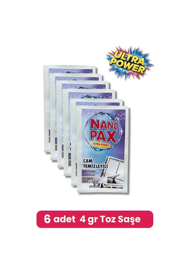 Cam Temizlik Toz Temizlik Saşesi 6 Adet X 4gr