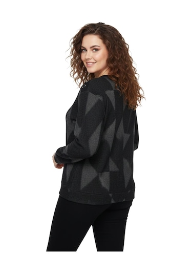 Linsolita Kadın Sıfıryaka Sweatshirt Bgl-st05113 Siyah