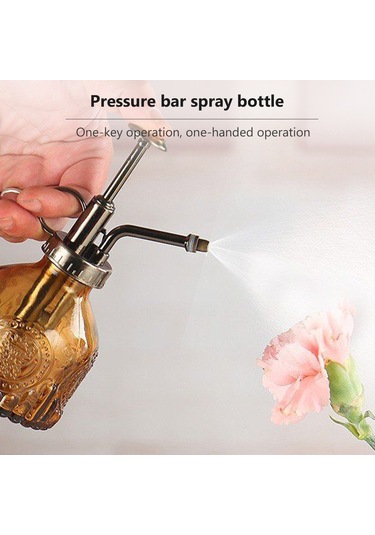 Reedark Retro Cam Bitki Spreyleri İçin Şık Cam Sulama Şişesi, 200ml Kapasiteli, Ev Ve Ofis Temizliği İdeal