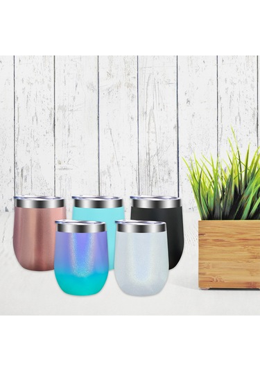 Ranyeek 12oz Çift Katlı Vakumlu Paslanmaz Çelik Termos Bardak, Isı/sıcaklık Koruma 6-8 Saat, Damlacık Önleyici Kapaklı, Kahve/şarap İçin, Db003 Diğer