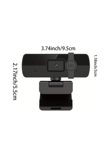 Dashanshop Siyah 4k Webcam Pc İçin Yüksek Çözünürlüklü Usb Mikrofonlu Düşük Distorsiyonlu Zoom Uyumlu