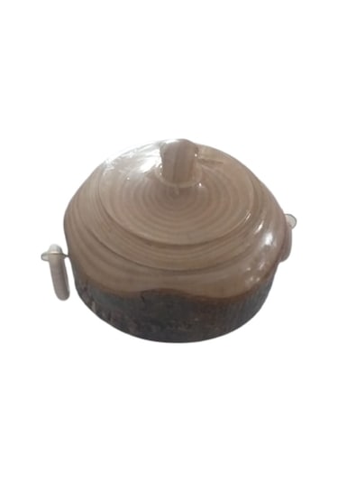 Ahşap Kabuklu Kulplu Şekerlik