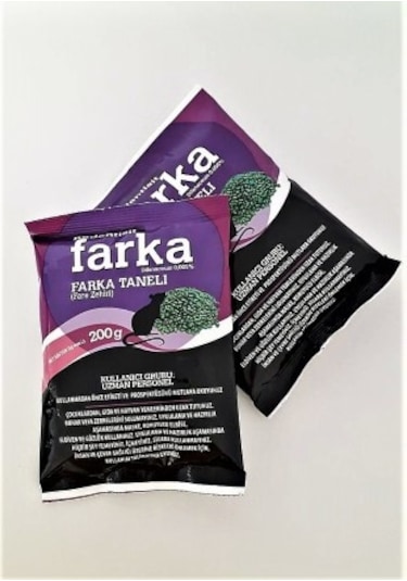 Farka Fare İlacı 2 Adet 200 Gr Fare Zehri Fare İlacı Farka