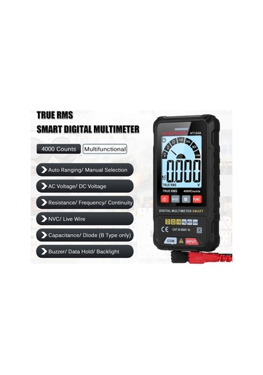 Habotest Ht124a 4000 Sayım Akıllı Dijital Multimetre