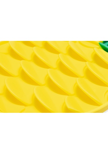 Beeztees Yavru Köpek Yaş Mama Yeme Oyuncağı, Ananas Şeklinde,silikon, Sarı, 20x20cm