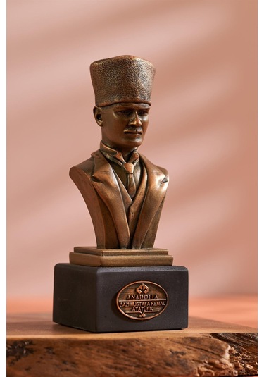 Mustafa Kemal Atatürk Mermerit Büst Heykel