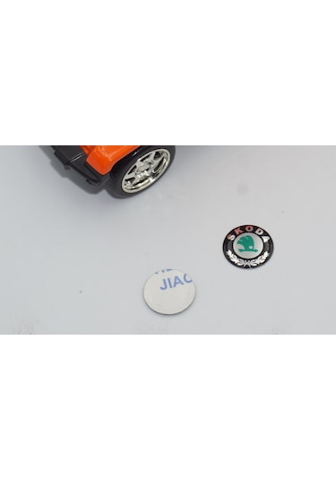 Skoda Auto Oto Anahtar 3M Metal Alaşım Logo 2Li Set
