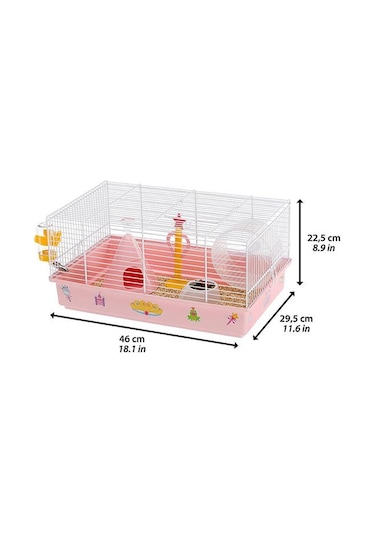 Ferplast Criceti 9 Hamster Kafesi Prenses Temalı