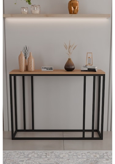 Metal Ayaklı Dresuar Dekoratif Raflı Dresuar Konsol Metal Dresuar 100 Cm Çam Metal Ayaklı Dresuar Dekoratif Raflı Dresuar Konsol Metal Dresuar 100 Cm Çam