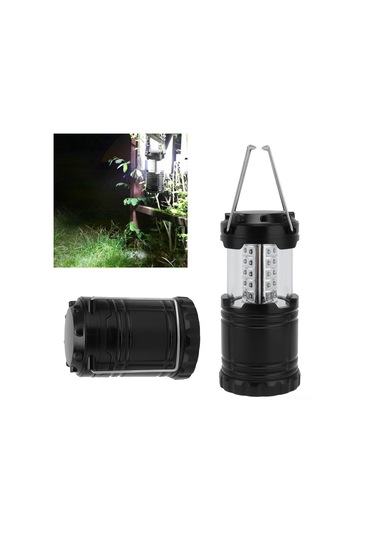 Kosona Sıcak Kesimli 30 Led Feneri, İçinde Pusula Ve Seviye, Ip65 Su Geçirmez, Abs Malzeme, Taşınabilir Kamp Ve Acil Durum Işığı Pil Dahil Değil - Siyah Diğer