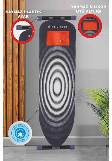 Devecioğlu Harbinger Mm148 Ankaboard Ütü Masası Silikon Ütü Altlığı Hediye
